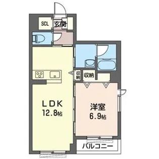 プレヴナンス東町【3階】の間取り