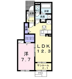 エスポワール【1階】の間取り