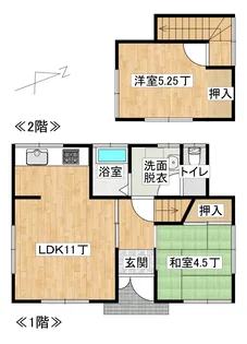 青森県弘前市大字堅田3【一戸建】の間取り