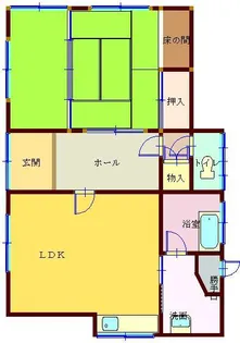 愛媛県四国中央市妻鳥町【一戸建】の間取り