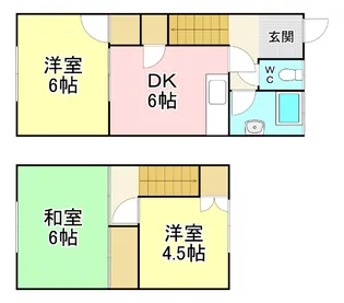 メゾネット・ミヤムラの間取り