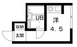 シティハイツ八尾【1階】の間取り