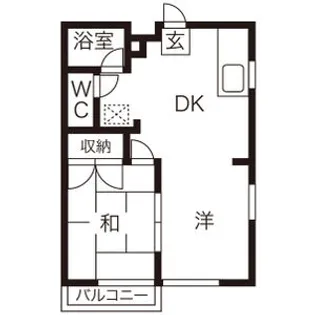 コーポ協和【1階】の間取り
