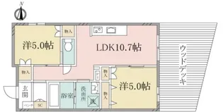 (シニア限定)ヘーベルヴィレッジ横浜中山~フクゥール横浜中山~【1階】の間取り