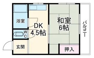 はくゆう荘【1階】の間取り