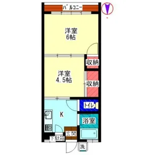 泉荘【2階】の間取り