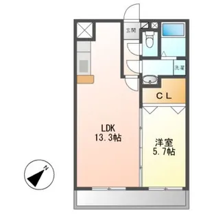 リバーサイド【2階】の間取り