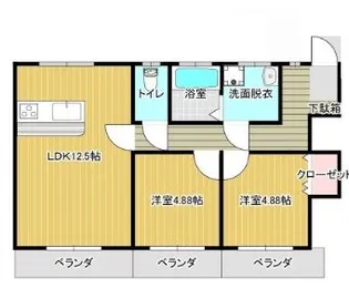 ベアコーポ【3階】の間取り