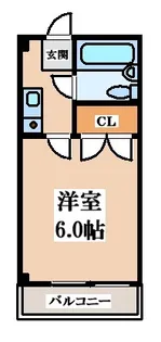 アールエス菱屋西【2階】の間取り