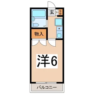 エムテス高畑【1階】の間取り
