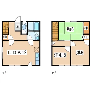 岩手県盛岡市山岸2【一戸建】の間取り