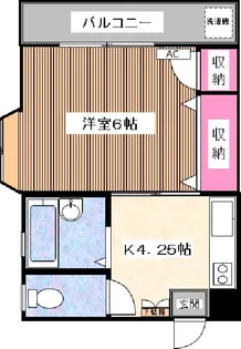 ハイムキュート【1階】の間取り