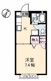 島根県松江市西川津町【アパート】の間取り
