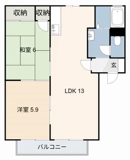 フォーレス榎 A棟【1階】の間取り