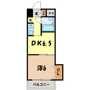 ダイアパレス高崎中央【6階】の間取り