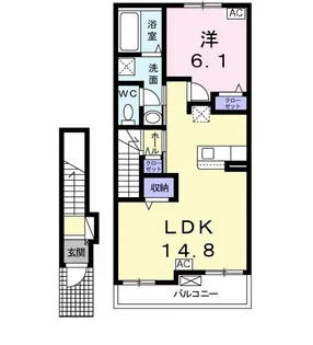 cheerful(チアフル)【2階】の間取り