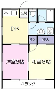 加藤第2コーポ【1階】の間取り