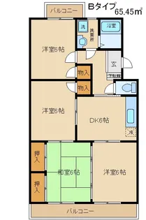 朋友レジデンス【1階】の間取り