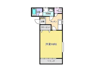 サンハイツラポルト5【1階】の間取り