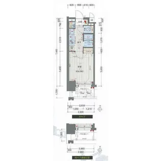 プレサンス名古屋STATIONアブソリュート【7階】の間取り
