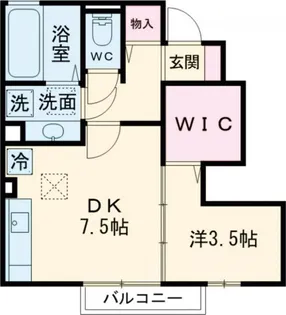 ダイワ天神【1階】の間取り