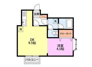 コーポ壱番館【1階】の間取り
