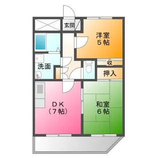 愛媛県宇和島市吉田町立間尻【マンション】の間取り
