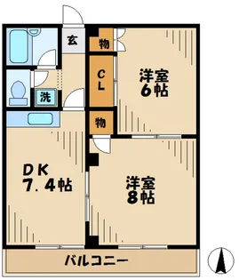 メゾンドミネ【3階】の間取り