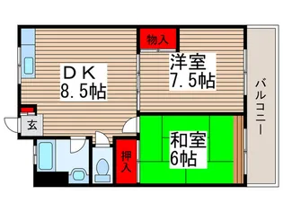ヴィラ白幡【3階】の間取り