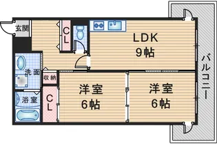 豊中ヒルズ【3階】の間取り