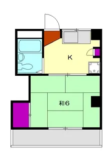中村ハイツ【3階】の間取り