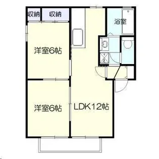 ラフィーネ加納B棟【2階】の間取り