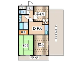 桜一番館【4階】の間取り