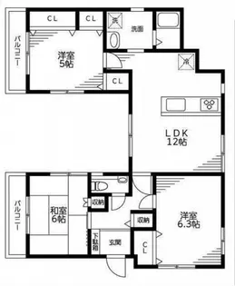 ジュネス目黒【2階】の間取り