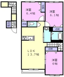BlissI【2階】の間取り