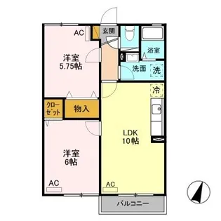 グリフィンドール・十二の木【2階】の間取り