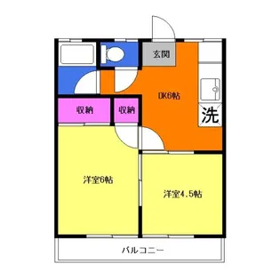 グリーンヒルハイム【2階】の間取り