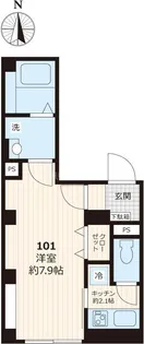 ソレイユ新大橋【1階】の間取り