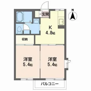 プレステージ川岸 E【1階】の間取り
