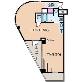 神奈川県横浜市港北区大倉山5【マンション】の間取り