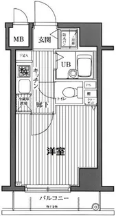 ガラ・ステージ芝公園駅前【2階】の間取り