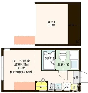 東京都葛飾区高砂7【アパート】の間取り