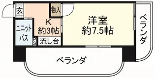第55東白島ビル【3階】の間取り