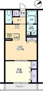 VIVRE.J(ビブレ.ジェイ)【1階】の間取り