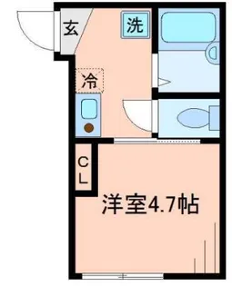 神奈川県横浜市南区中村町4【アパート】の間取り