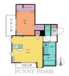 東京都世田谷区下馬1【マンション】の間取り