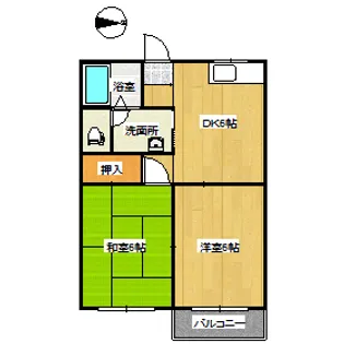 レジデンスふじ【1階】の間取り