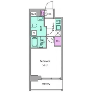 レジディア本厚木【6階】の間取り