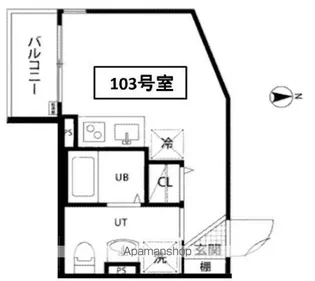 レガーロ西谷【1階】の間取り