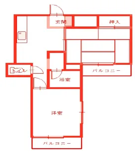 マエザワ第2コーポ【2階】の間取り